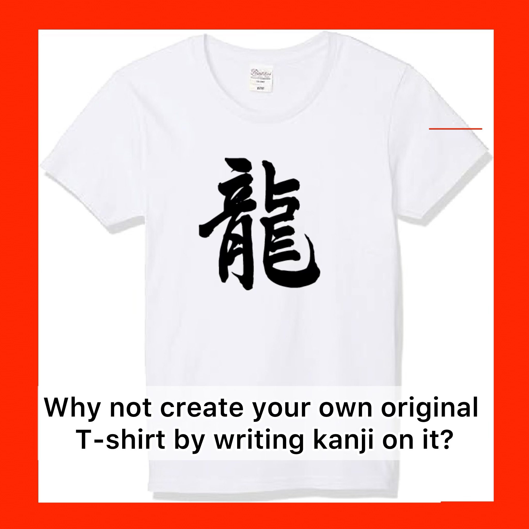 custom calligraphy tshirt shodocafe7557 Guest hand-writing Japanese kanji on a white T-shirt as a custom calligraphy experience at Shodocafe 7557