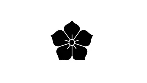 kamon 2 Ken-Kikyō family crest (Kamon), a traditional Japanese bellflower crest with a sword-centre design